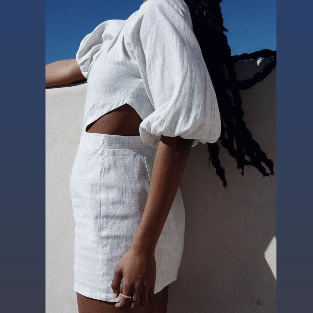 Linen Mini Dress - Picture 6 of 6